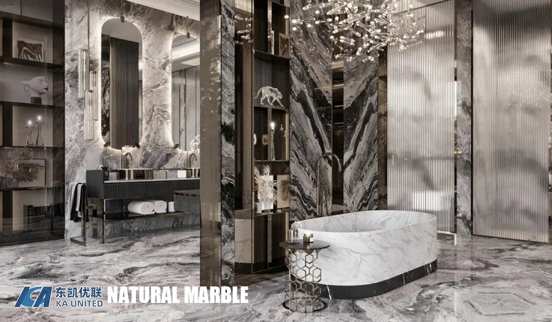 Luxury Natural Marble Bathroom Tiles Projects KA UNITED Luxury Natural Marble Bathroom Tiles Projects KA UNITED