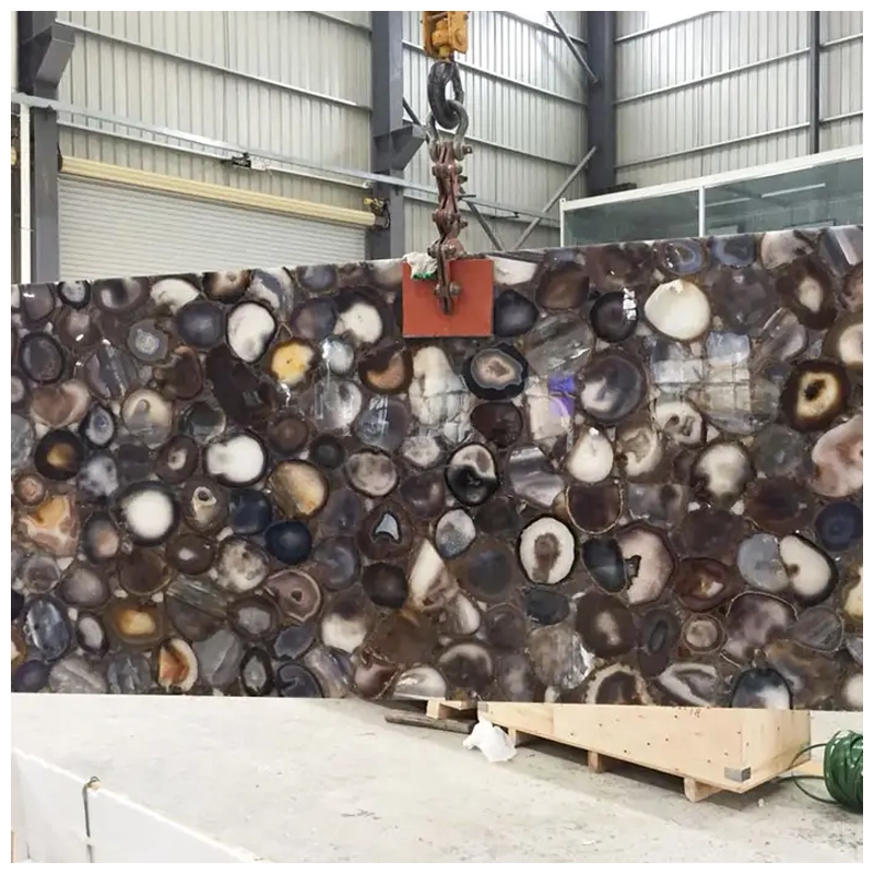 Blue Grey Agate Gemstone Slab Blue Grey Agate Gemstone Slab