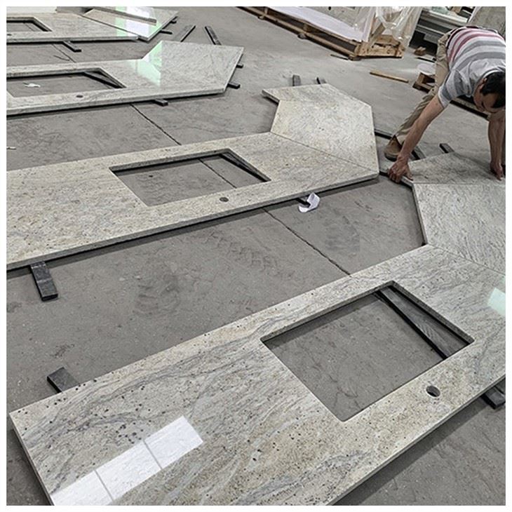 New River White Granite Countertop Slabs
