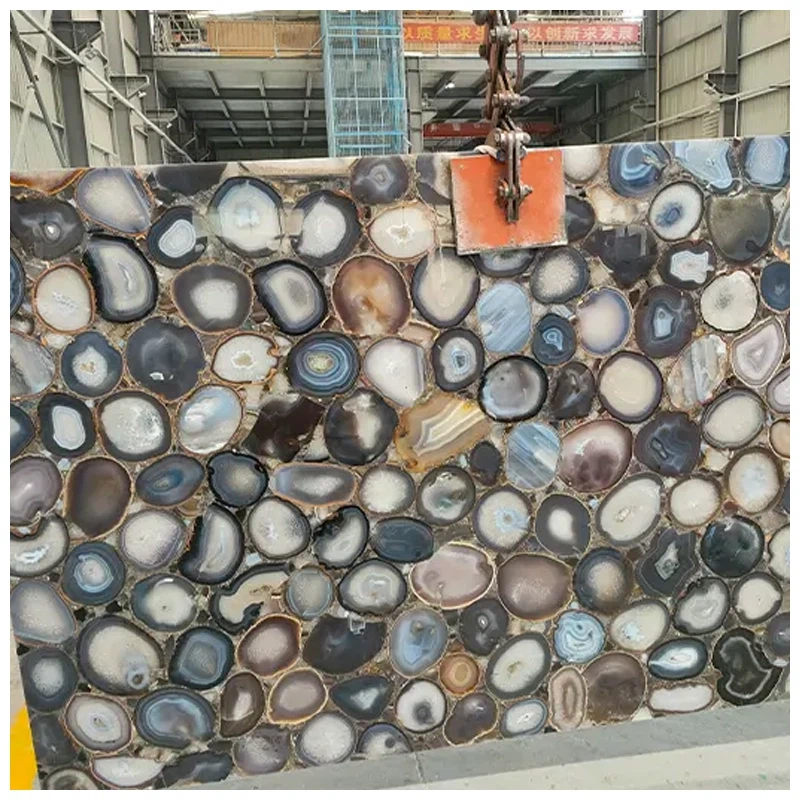 Blue Grey Agate Slab