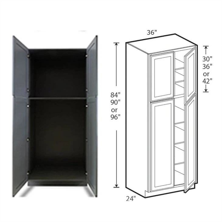 tall corner kitchen pantry cabinet