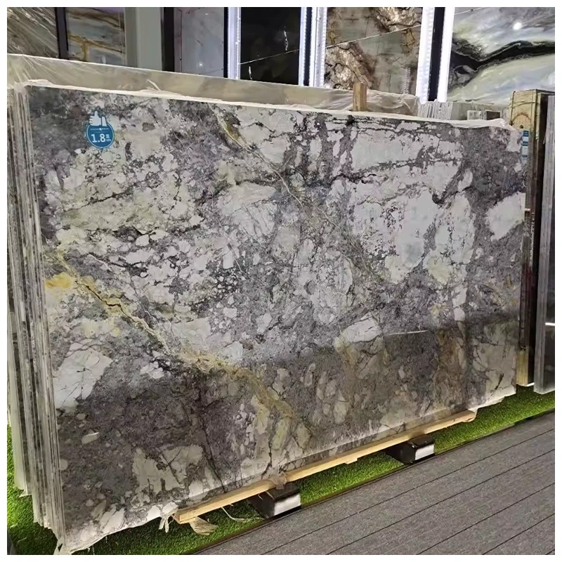 Invisible Grey Marble Slabs