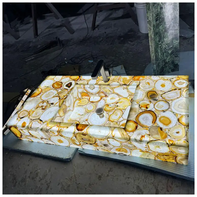 Brown Agate Vanity Vaskar