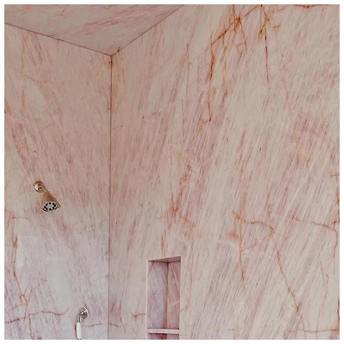 Cristallo Pink Quartzite Bathroom Wall Projects in Villas-KA UNITED Cristallo Pink Quartzite Bathroom Wall Projects in Villas-KA UNITED