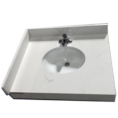 Calacatta kvars hégómaborðplötur