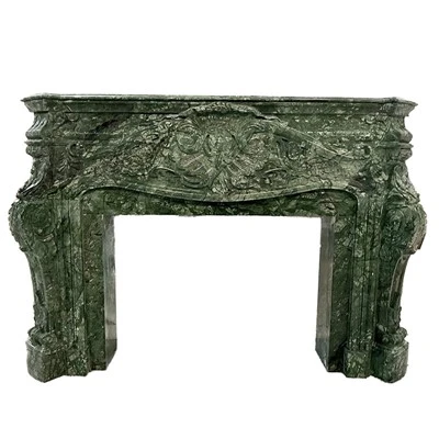 Verde Guatemala Marble Mantel arinn