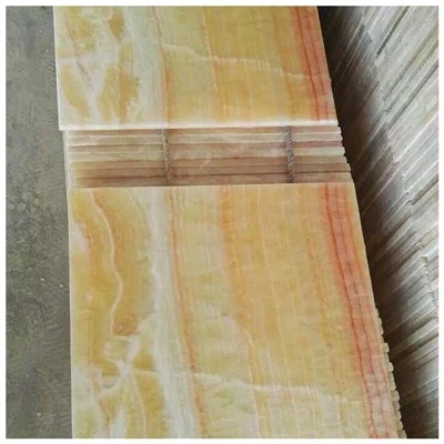 Yellow Honey Onyx marmaraflísar